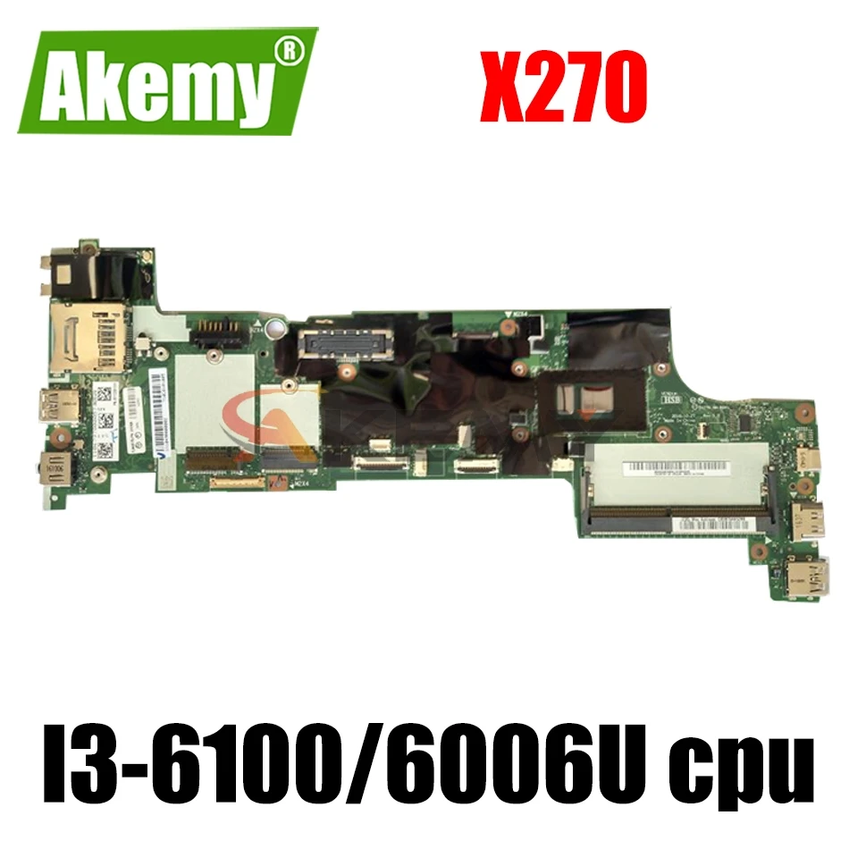 

For Lenovo ThinkPad X270 laptop motherboard DX270 NM-B061 with I3-6100/6006U FRU 01LW724 01LW754 01LW731 100% fully tested