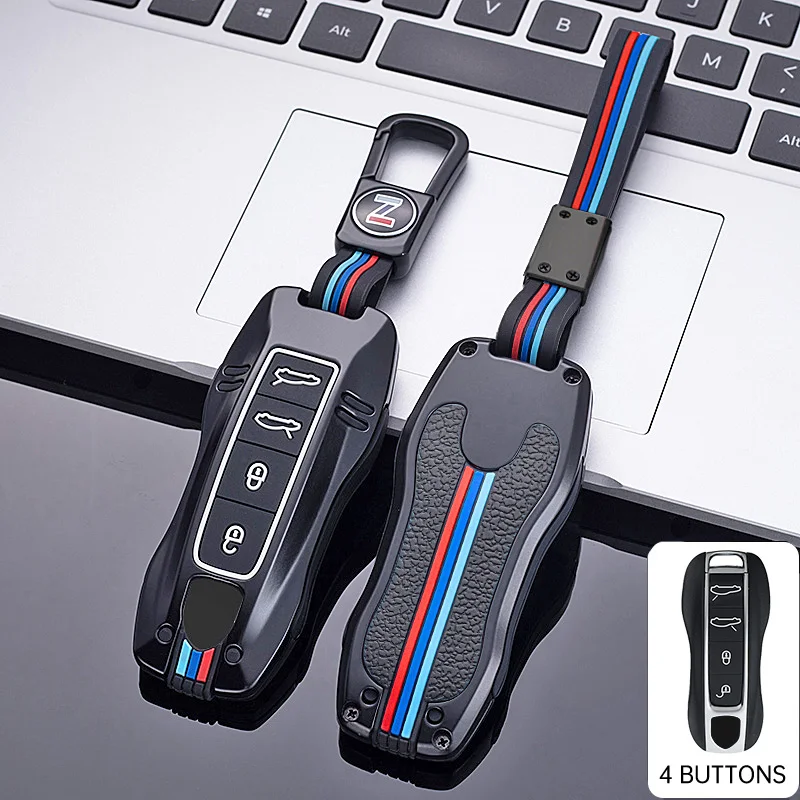 

1 чехол для автомобильного ключа из цинкового сплава, полное покрытие, защита для Porsche Panamera Cayenne 718 971 911 9YA Macan Boxster 2018 2019 2020 2021