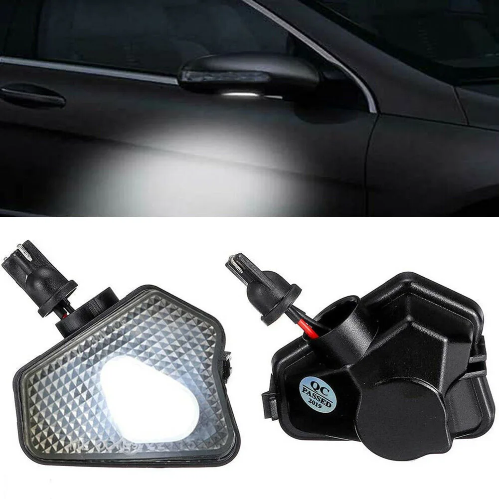 Drivers Power Side Mirror Lamp Car LED Parts Replacement 2Pieces 9 SMD