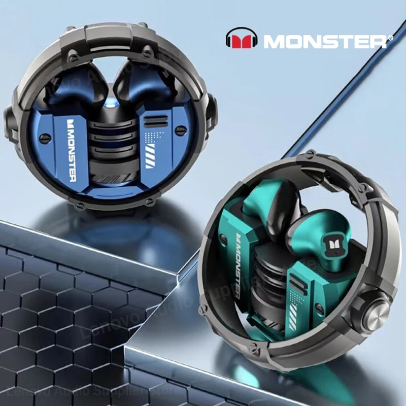 

Monster XKT10 Bluetooth Earphones Wireless Headphones Gamer Headset Waterproof TWS Noise Reduction With Microphone Sports Earbud