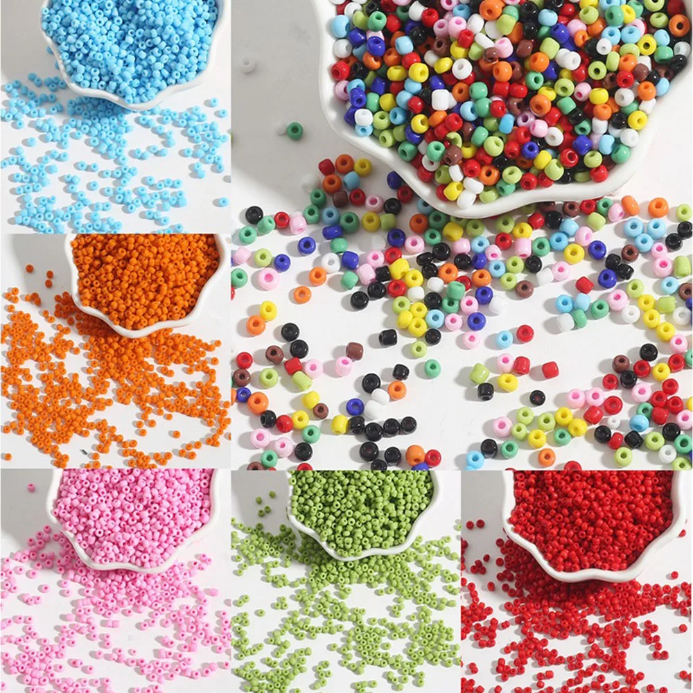

2mm 1000PCS Rice Color Beads Glass Beads Handmade DIY Jewelry Earrings Bracelet Necklace Accessories Production Materials
