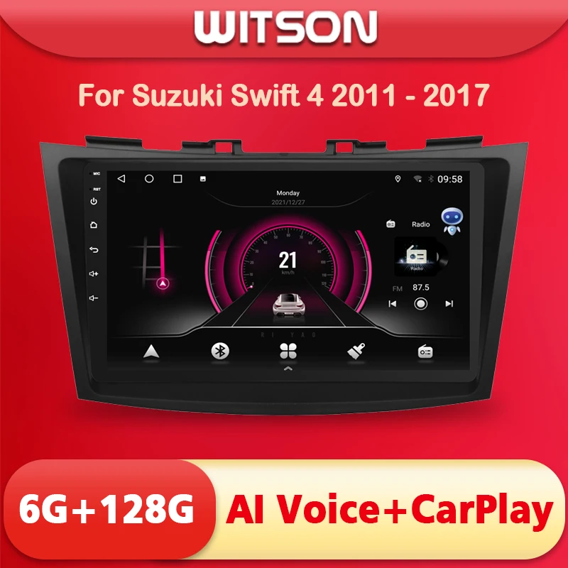 WITSON AI VOICE Android 11 Стерео Мультимедиа GPS Навигация стерео для Suzuki Swift 4 2011 2012 2013 2014 2015