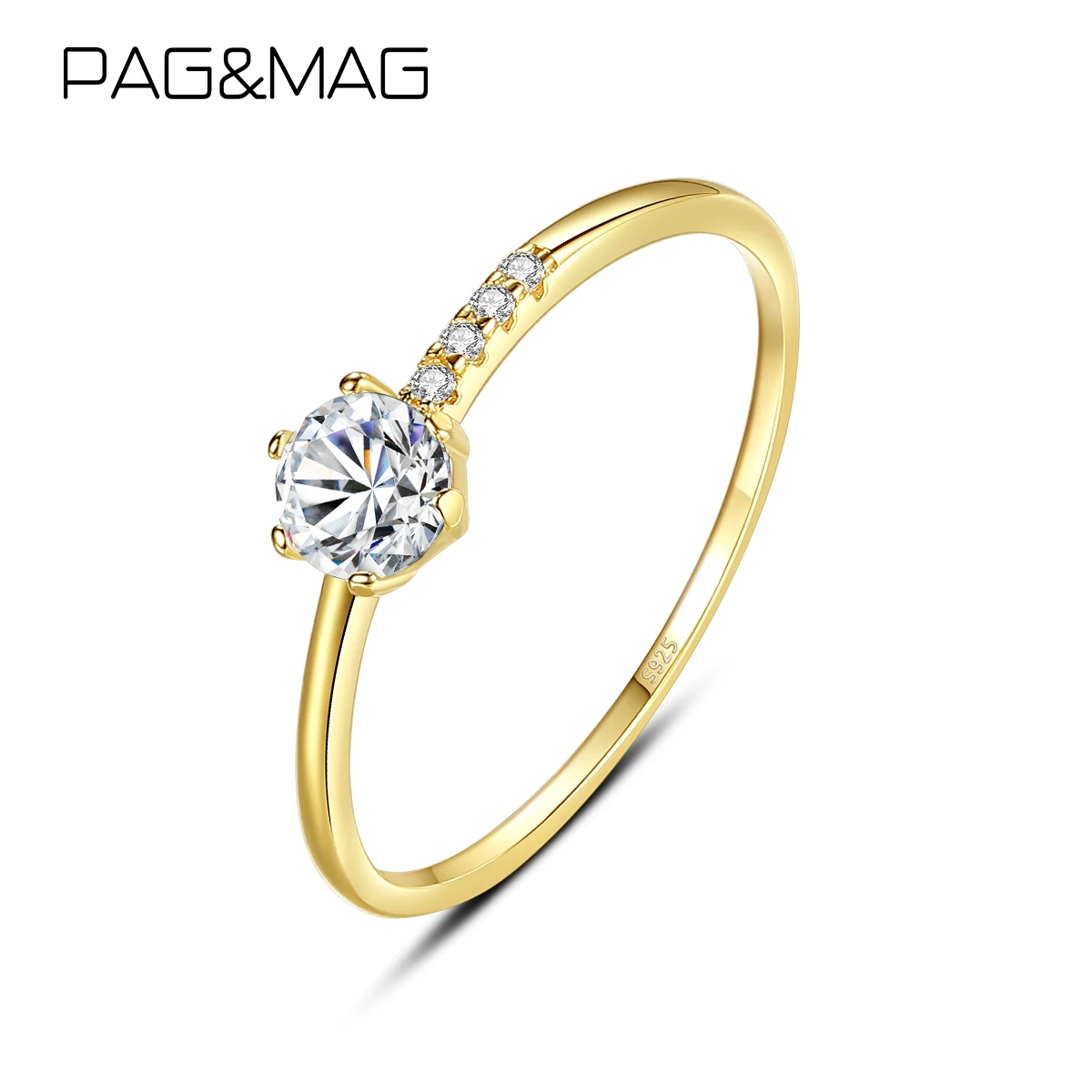 

Женское кольцо, роскошное ювелирное изделие из стерлингового серебра с цирконием 14 к, свадебное кольцо с фианитами, корейские модные кольца...