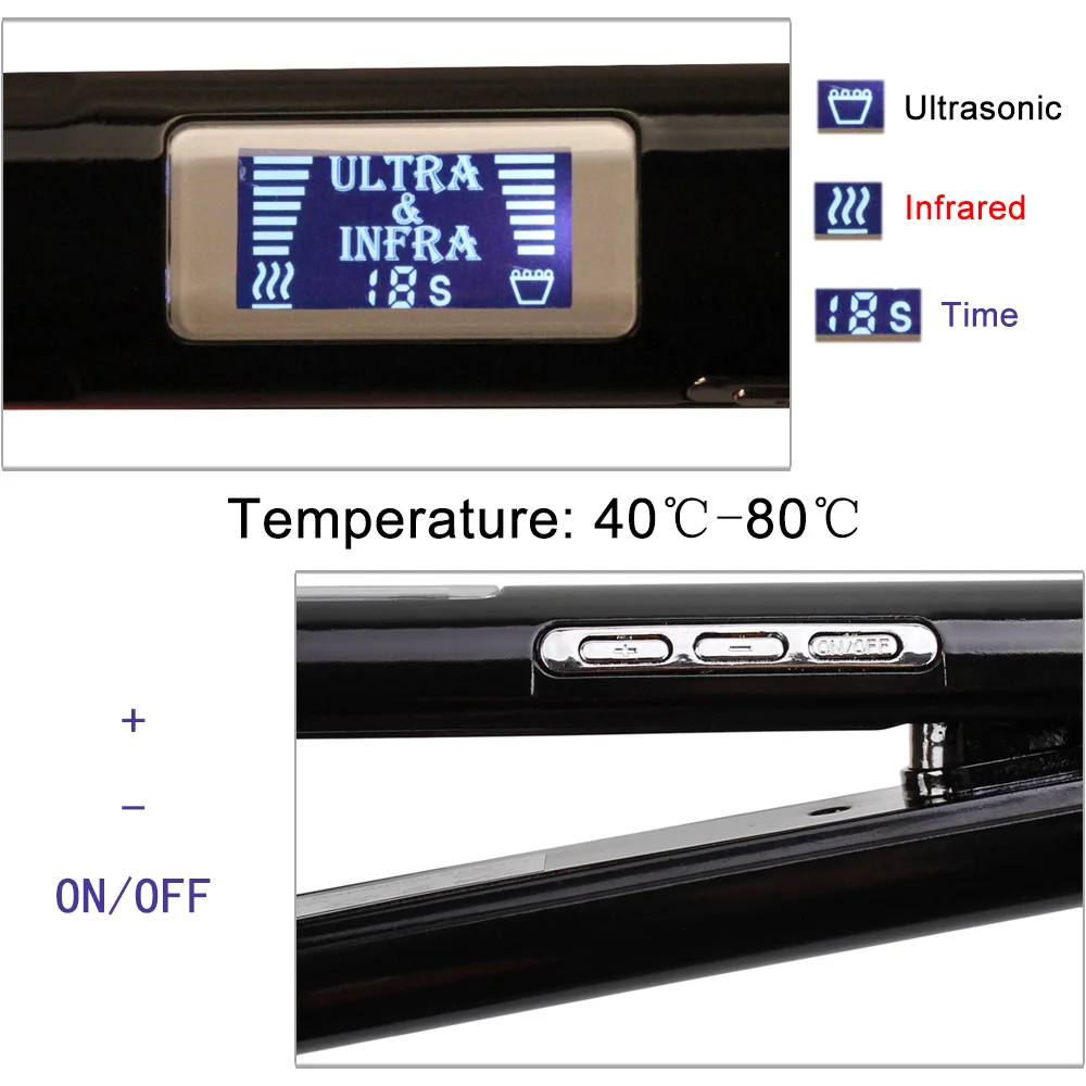 Утюжок для ухода за волосами инфракрасный ультразвуковой уход холодным