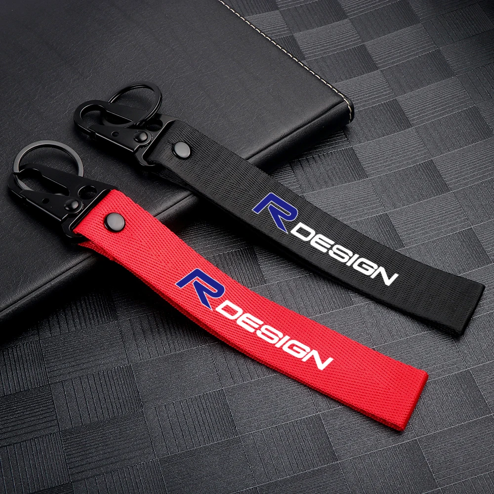 

Car Badges Keychain Strap Key Chain Rings Keyring Lanyard Auto Accessories For Volvo xc60 v60 s60 v40 v50 s40 s80 c30 xc40 xc70