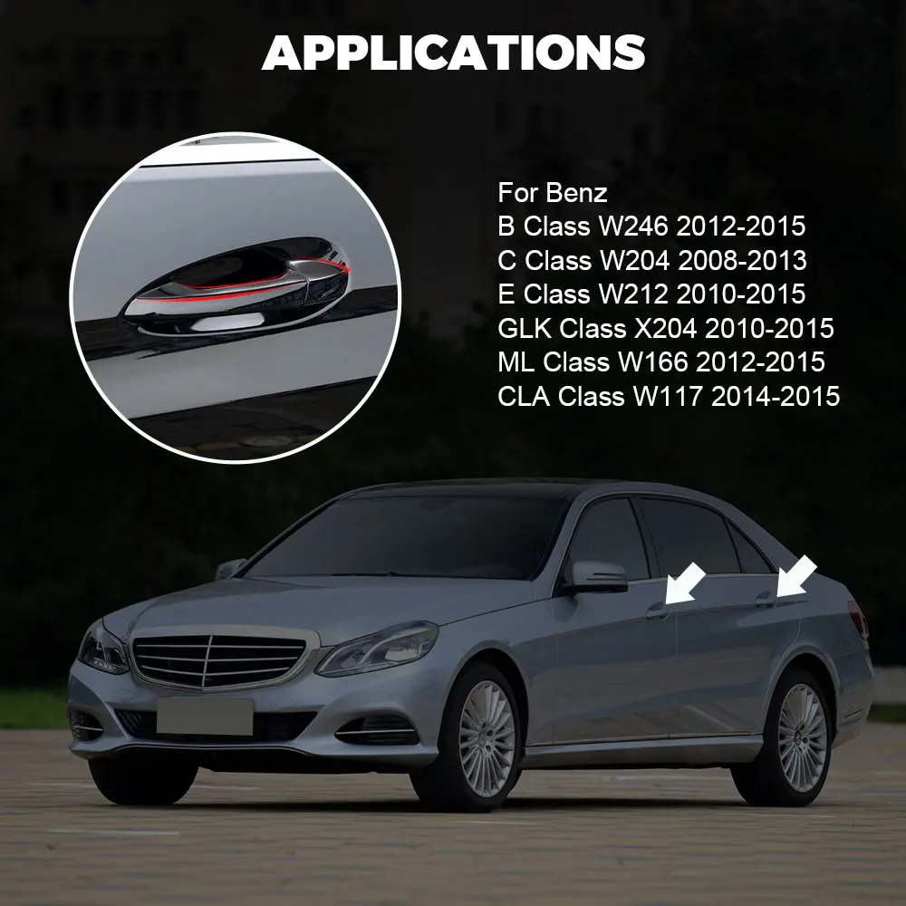 Накладка на дверную ручку автомобиля аксессуары для Mercedes Benz C E GLK ML CLA Class W166 W117 X204