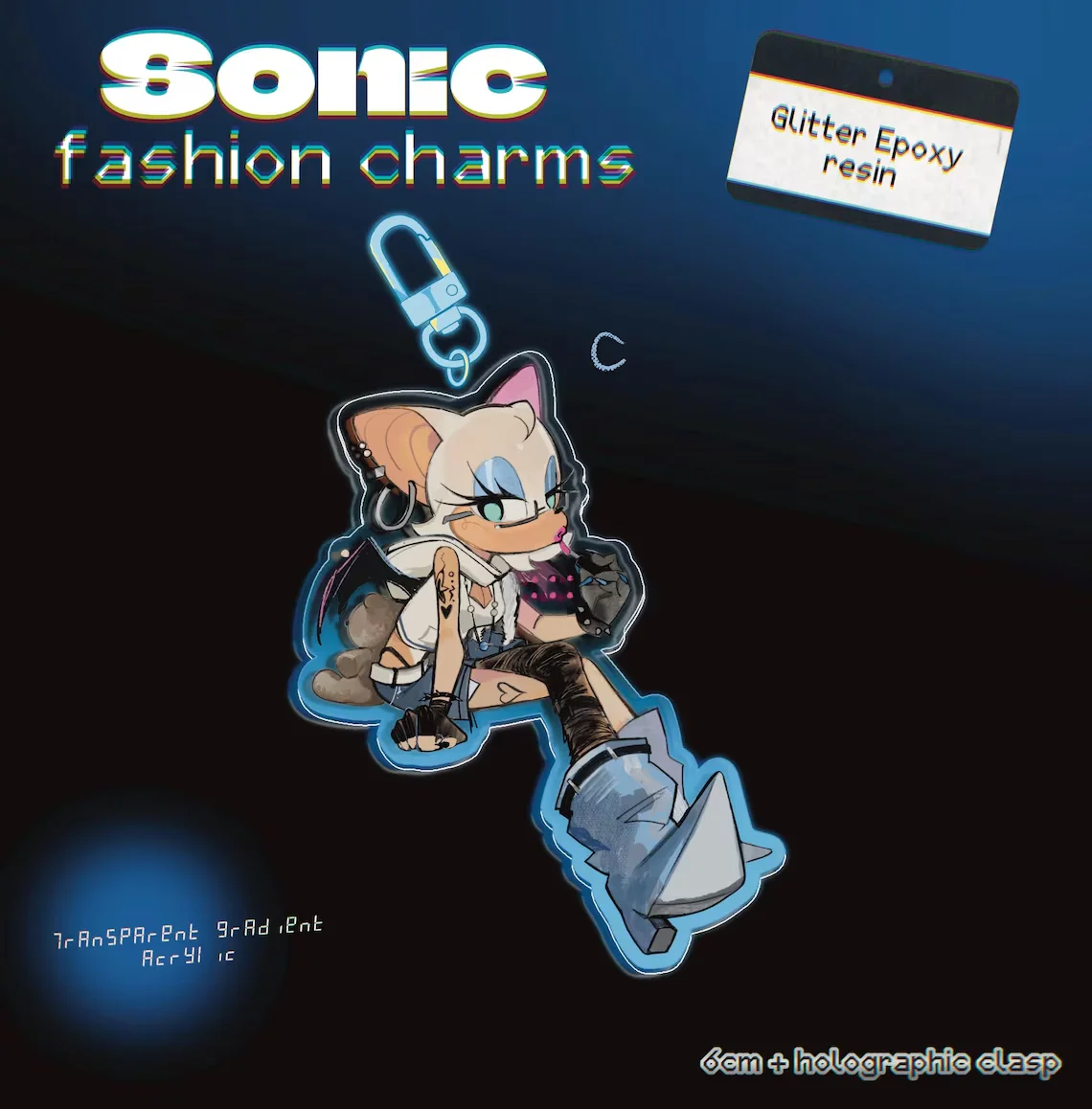 Фото Акриловый кулон Sonic Fashion, коллекция для фанатов аниме №4