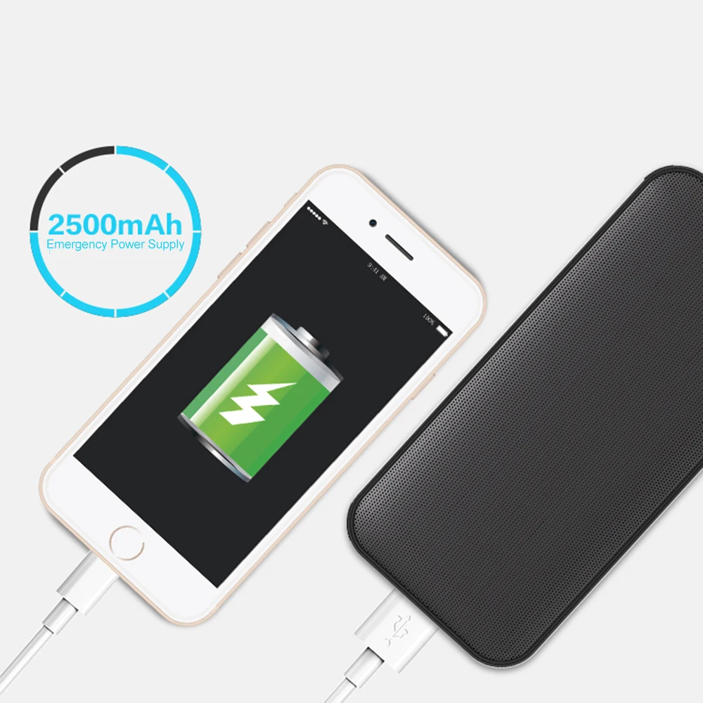 Портативная беспроводная Bluetooth-колонка с сабвуфером |