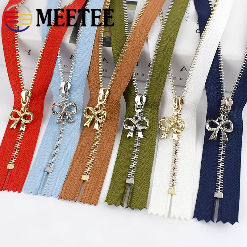 

5 шт. Meetee 3 # металлическая Фотосумка, куртка, молния 15-70 см, фотокошелек, комплект аксессуаров для ремонта одежды