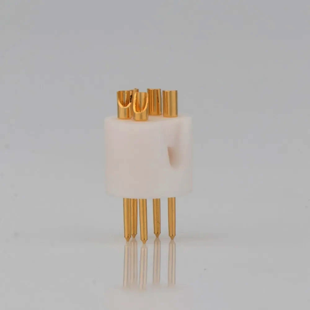 Позолоченный разъем Preffair для поворотного стола 5 контактов M DIN Tonearm гнездовой REGA