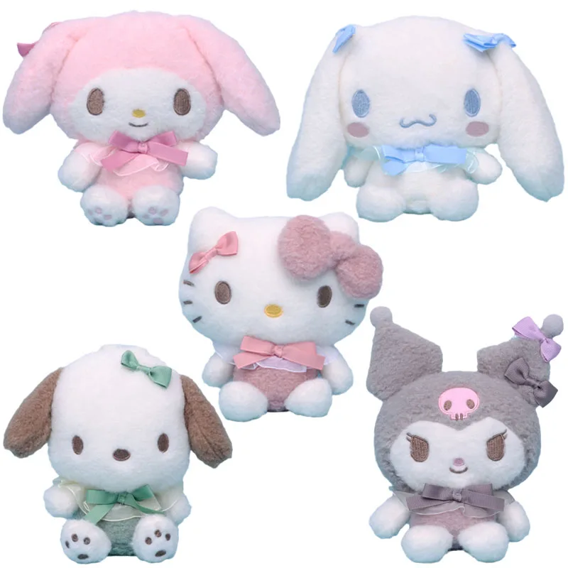 

Sanrioed Cinnamoroll My Melody Kuromi HelloKittys Pochacco Cartoon Plushie Doll Anime Kawaii Cute Plush Toys Ornament Gift 15cm