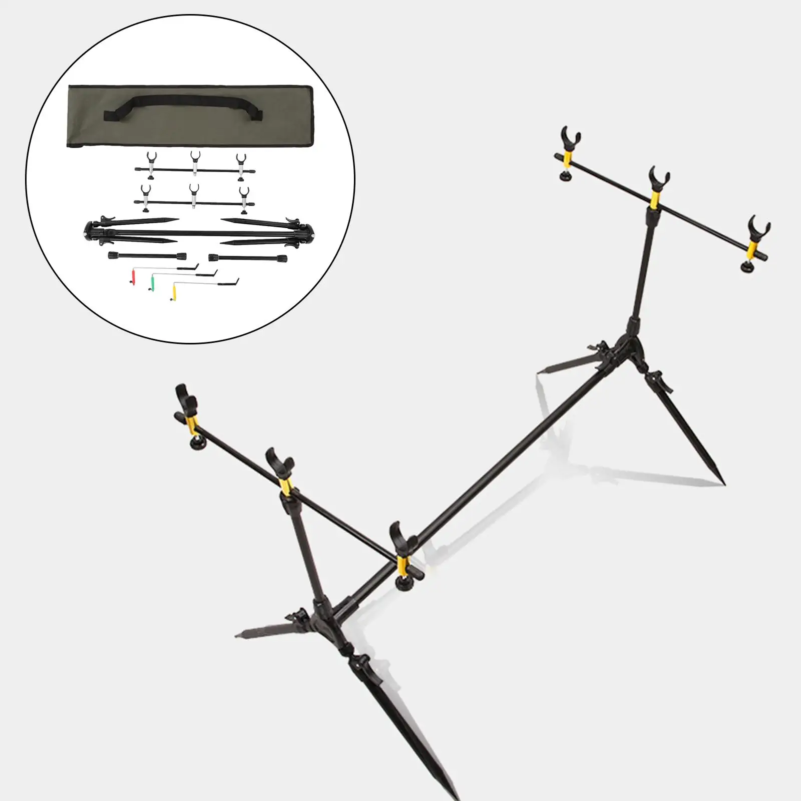 

Регулируемый держатель для удочки, штатив, подставка для заземления, антикоррозийный инструмент, кронштейн для рыболовного удочки для банк...