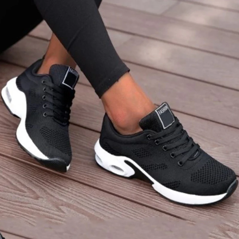 

2022 Sneakers Women Trainers Shoes For Women Flat Lace-up Mesh Sneakers Footwear Sneakers For Women Plus Size Shoes Woman Mujer