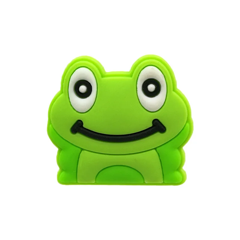 

Single Sale 1Pcs Frog PVC Shoe Charms DIY Shoe Bracelet Wristband Accessories for Girl Boys Adults Men Women Party Favor Gifts