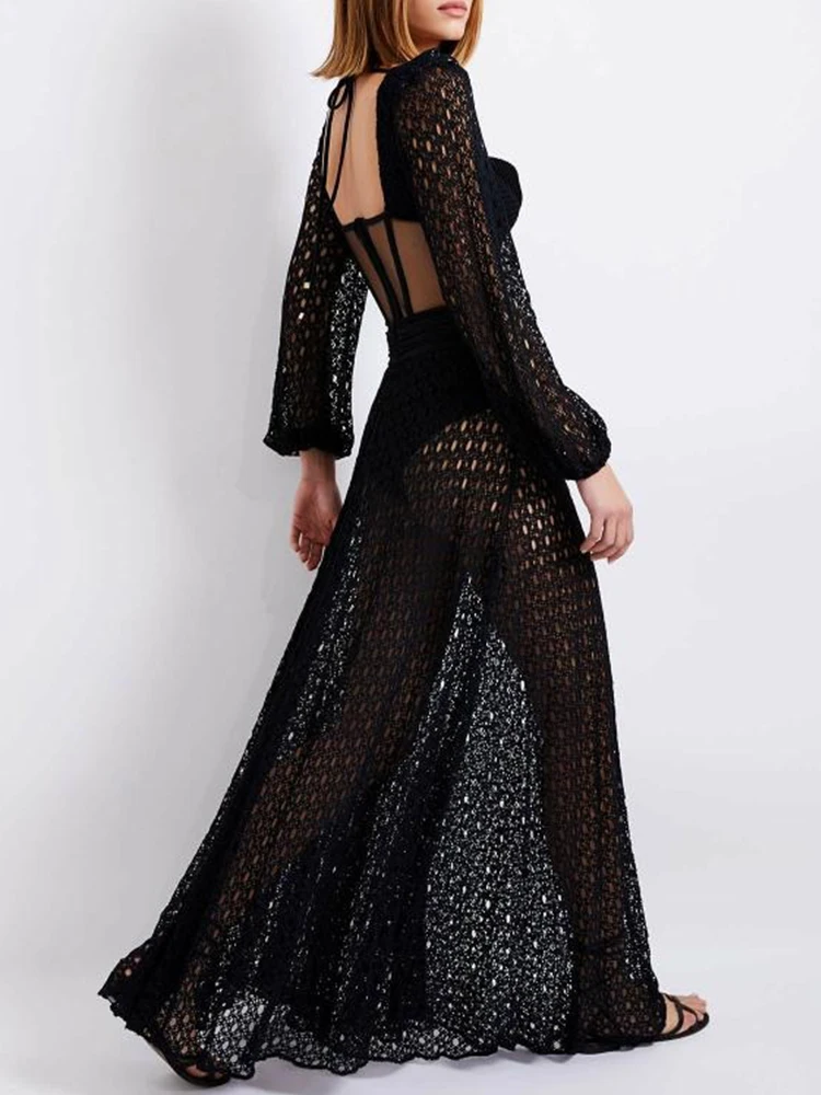 Рисунок 6 - Вязаное крючком платье из натуральной