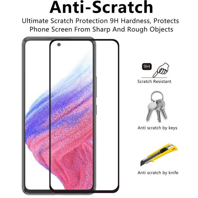 Чехол из закаленного стекла для samsung a53 тонкий чехол galaxy a 53 53a телефона galaxi samsunga53