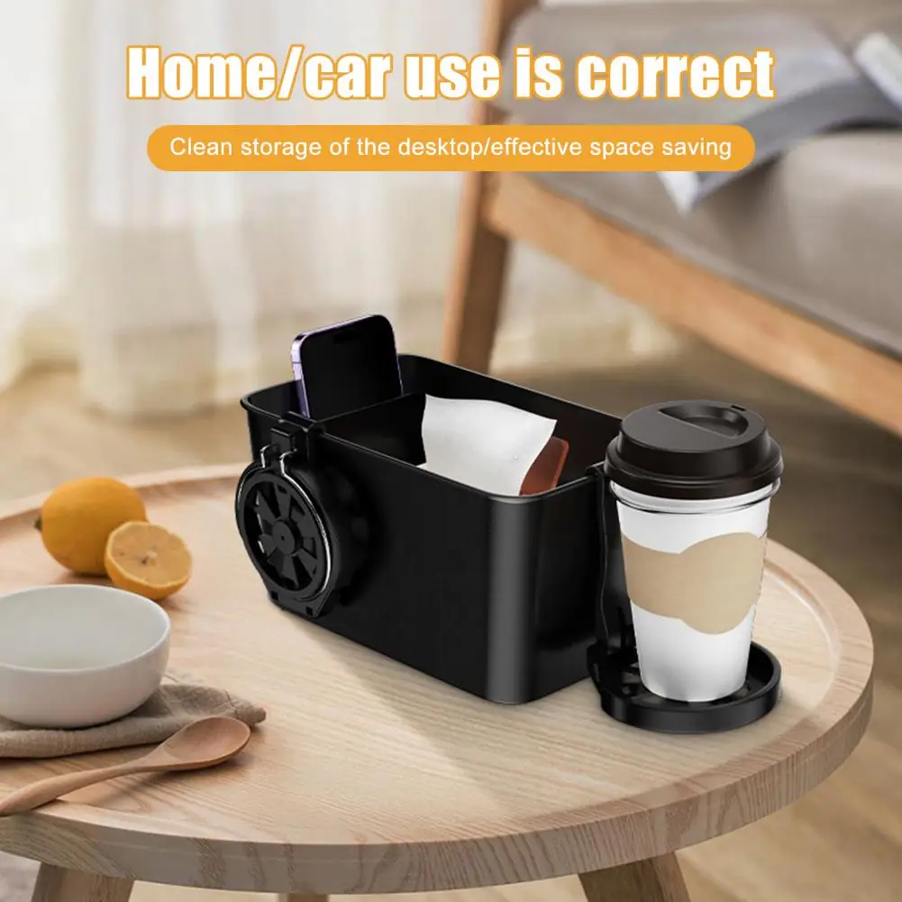 

Capacity Car Storage Box Versatile Car Storage Box with Dual Cup Holders Organize Glassware Towels This Multifunctional Storing
