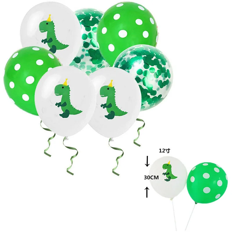 

Birthday Home Decorations Latex 15Pcs 12" Party Supply Dinosaur Balloons