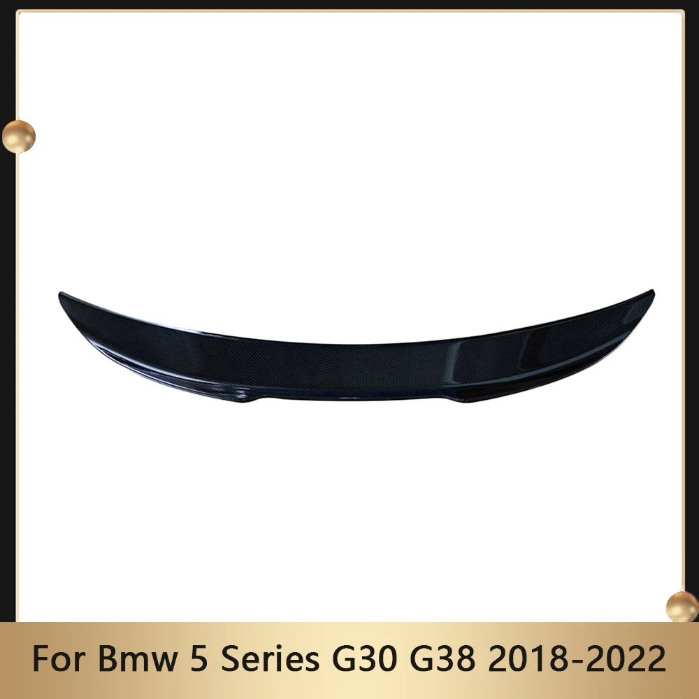 

Блестящие черные автомобильные аксессуары, комплект кузова заднего крыла для BMW 5 серии G30 G38 2018-2022, авто задний плавник, крышка багажника, спойлер, установка