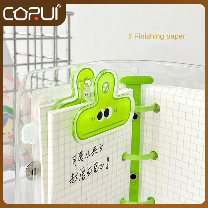 

Simplicity Paper Clip Firmly Loose-leaf/spring Binder Multi Specification And Multi-purpose Paper Clip Cute Girl Fan Stationery