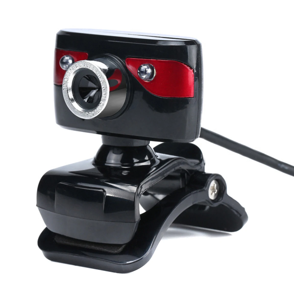 

USB 2.0 480P PC Webcam with Mic Clip-on Driver-free Web Camera for Laptop Computer