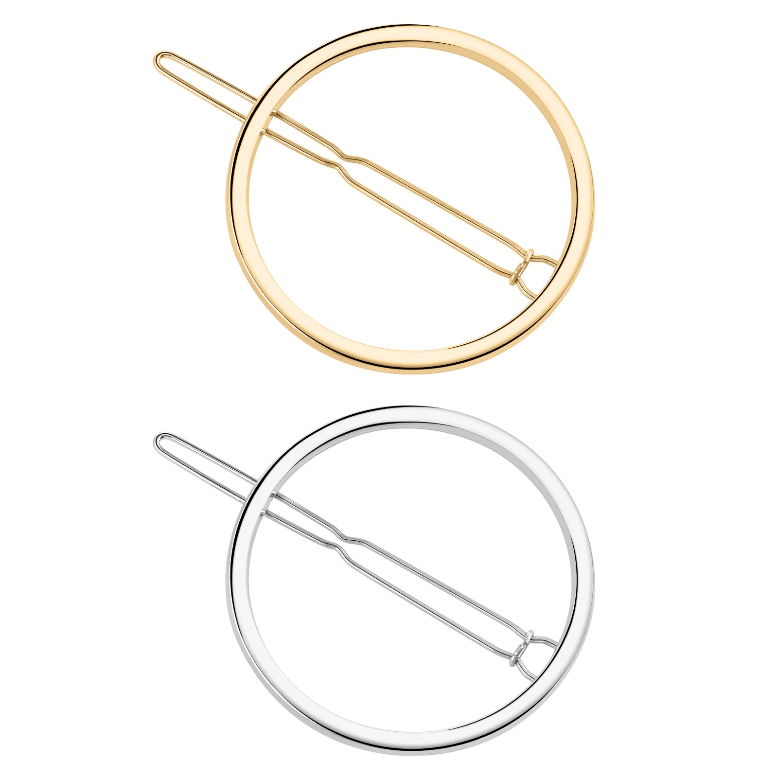 

2 Pcs Hair Pin Womens Barrettes for Round Clip Clips Headdress Ponytail Hairpin