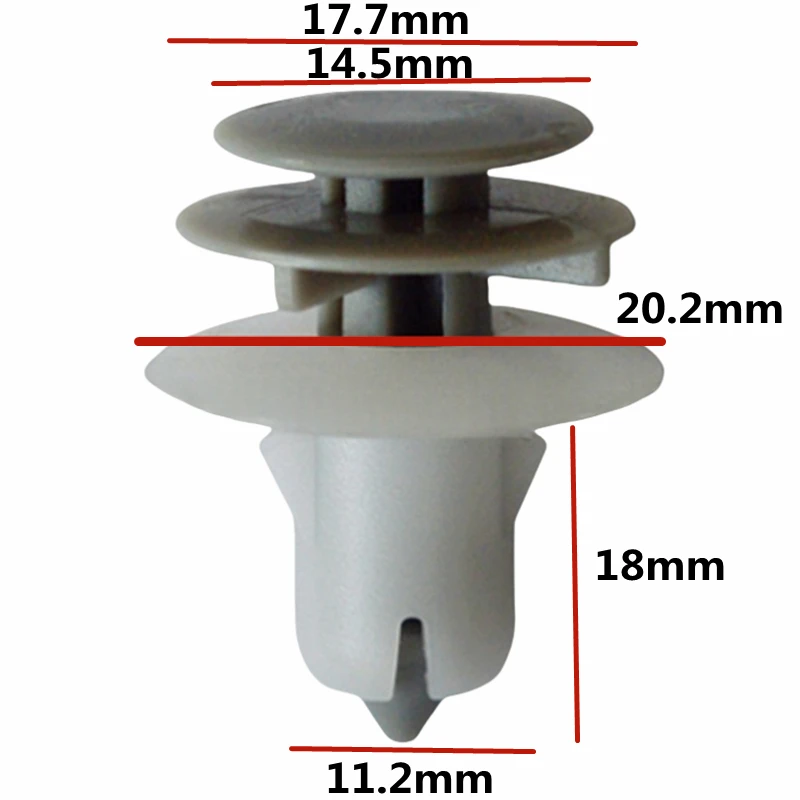 

20 шт. для отверстия 11,2 мм, защитные зажимы для дверной панели автомобиля, фиксаторы для Chrysler 5028438 -AA D405