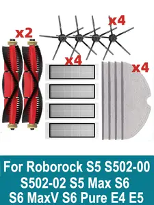 Kit d'accessoires pour Roborock S8 Pro Ultra, 6 Sacs à Poussière, 1 Brosse  à Rouleaux Principale, 4 Brosses Latérales, 2 Filtres, 4 Chiffons de  Serpillère Accessoires : : Cuisine et Maison