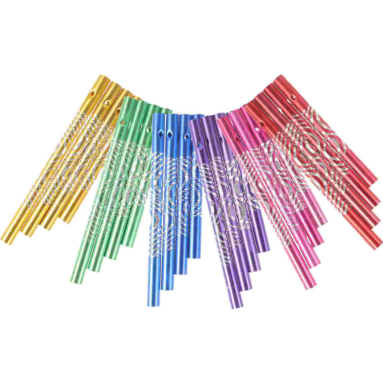 

24 Pcs Wind Chimes Replacement Pipe Tube Accessories Toys Kids DIY Tools Metal Kidcraft Playset Garden Material Tubes