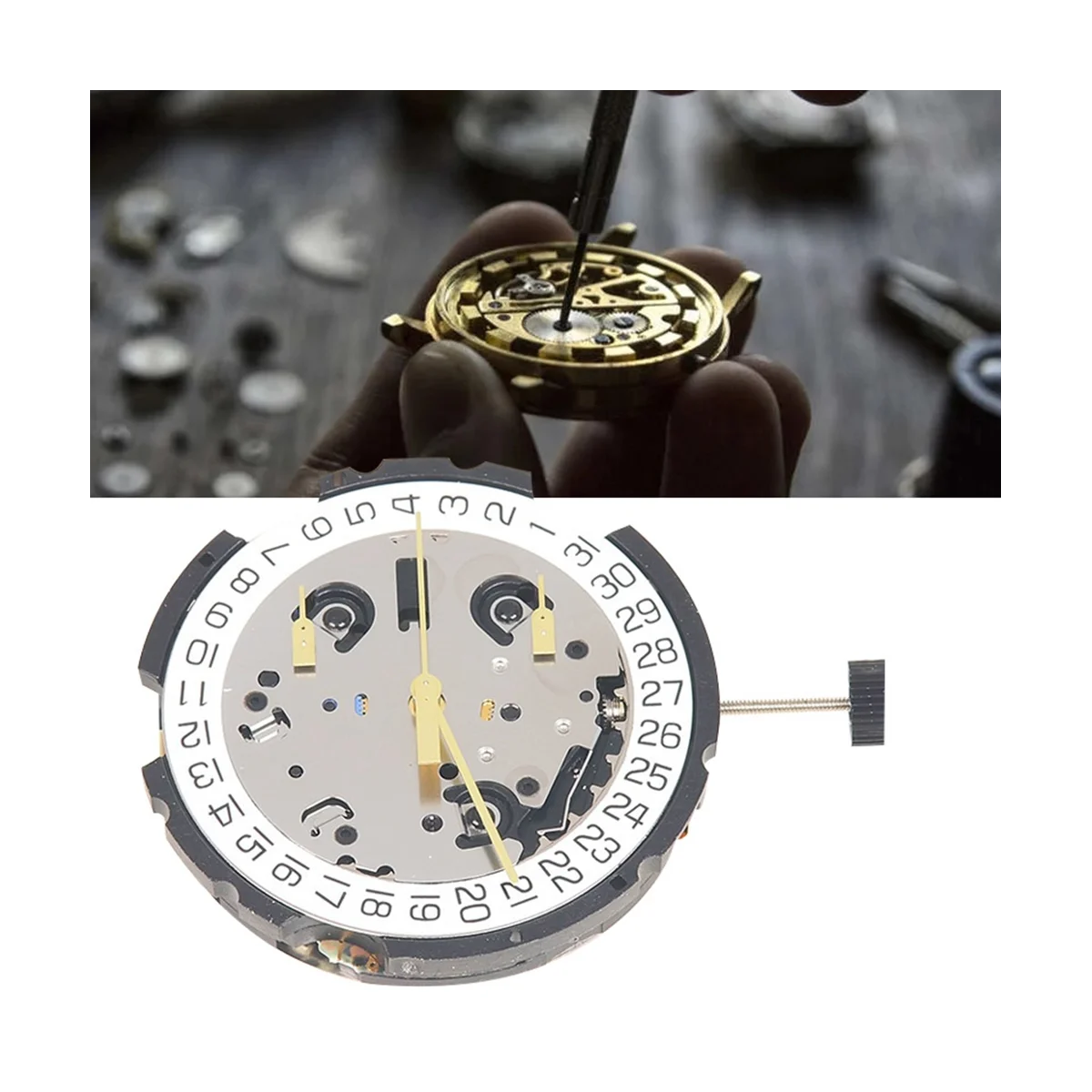 

G10.211 Movement ETA G10.211 Single Calendar 3-Point 6-Pin High-Precision SWISS V8 Quartz Watch Movement Replacement