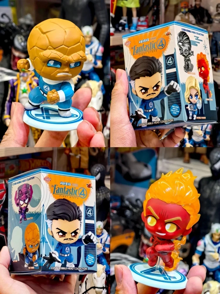 Фото Подлинные Hottoys Cosbi The Fantastic Four First Steps слепая коробка Mystery Box миниатюрная модель аниме фигурки игрушки декор для рабочего стола подарок №2