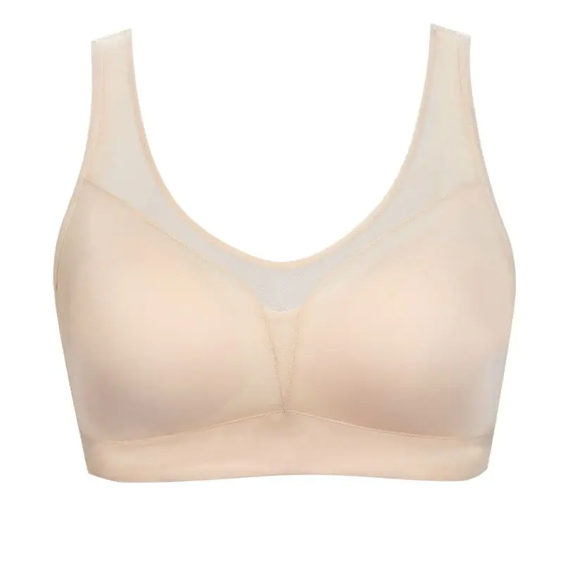 

Bra Mulberry Silk No Steel Ring No Trace Sexy Gathered Breast Bra Female Breathable Bra Beautiful Back Bra Close-Fitting Chest