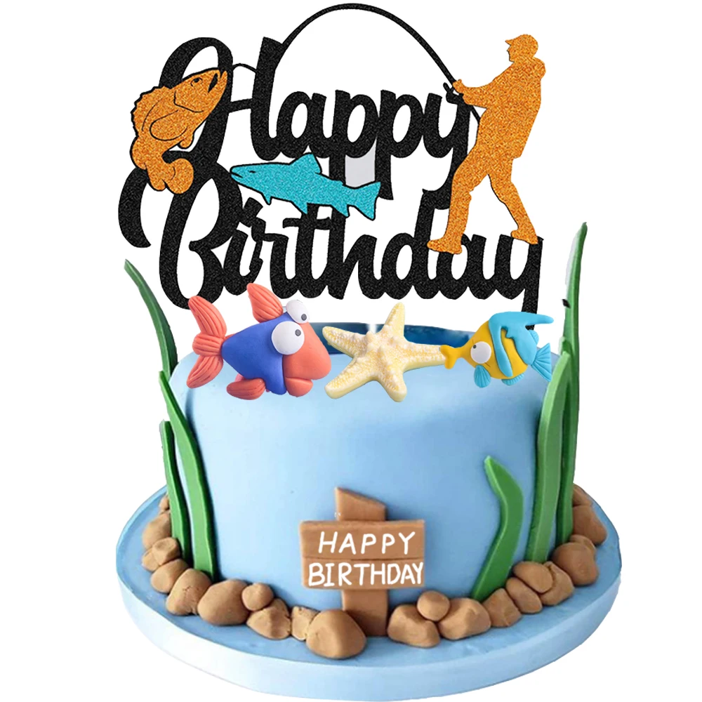 Украшения для торта с морскими звездами рыбалки аксессуары детей и взрослых