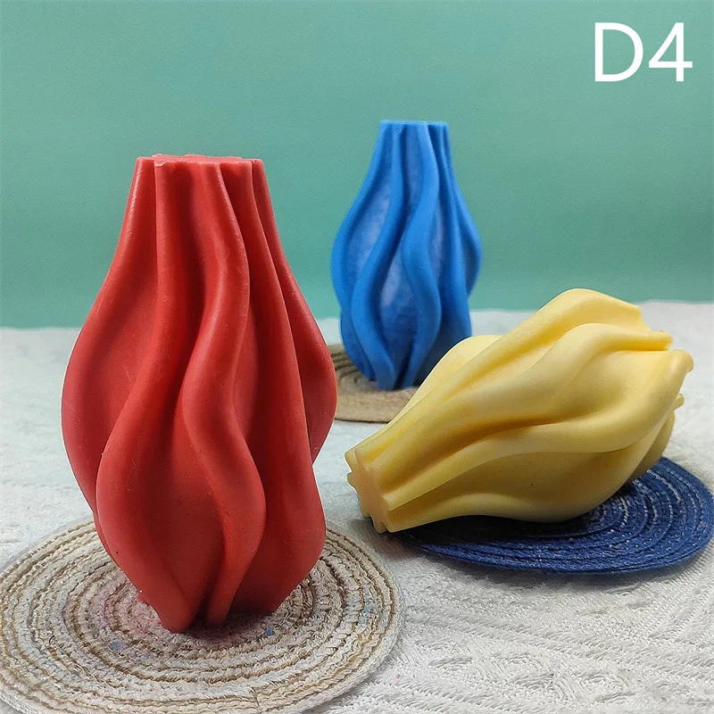 D4 Creative Irregularity Silicone Mold Gypsum form  Handmade Aromatherapy Candle Ornaments Handicrafts Soap Mold Hand Gift Make