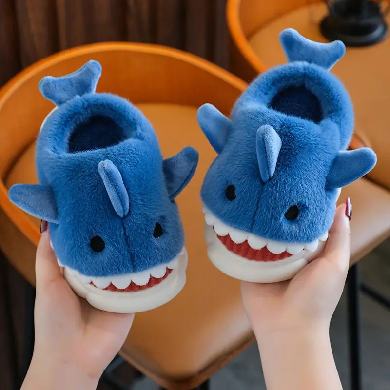 New Funny Sharks Slipper Child Men and Women Indoor Home Slippers Babi Animal Fish Slides Shoes Funny Shark Slippers Kids Shoes