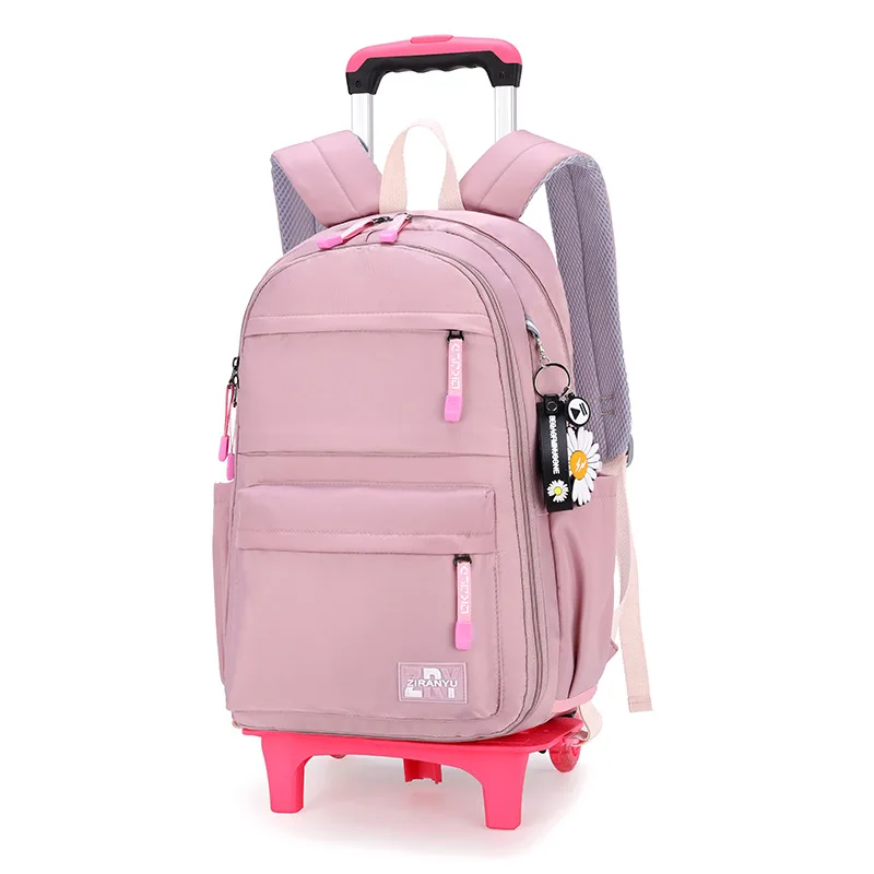 Trolley Children school bags for Girls wheeled Detachable Backpack Kids travel luggage book bag Schoolbag Mochilas Escolares