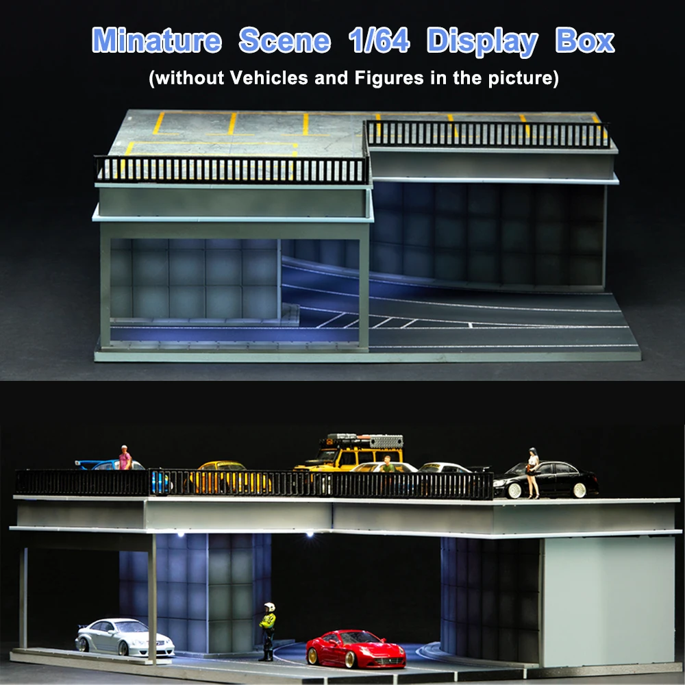 1/64 Дисплей Декор сцены Minature для литых под давлением моделей автомобилей (без