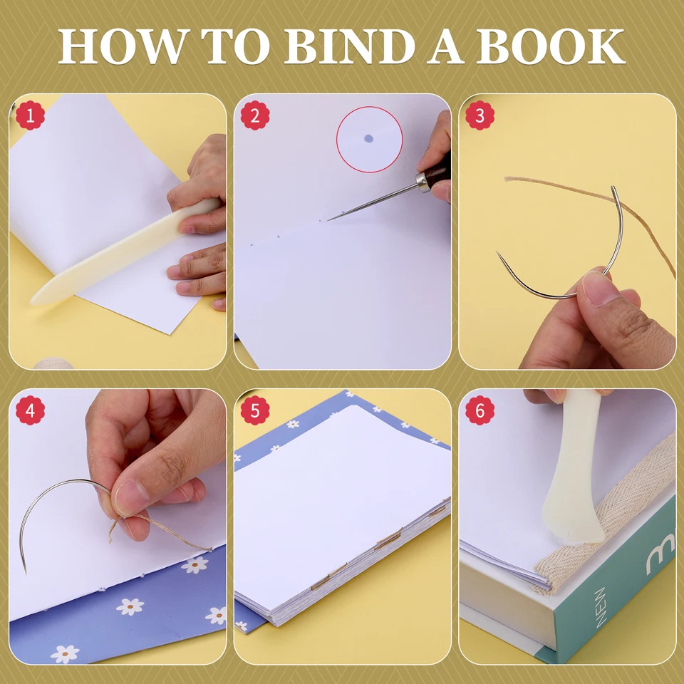 24-комплект для переплета книг принадлежности с костными папками инструмент