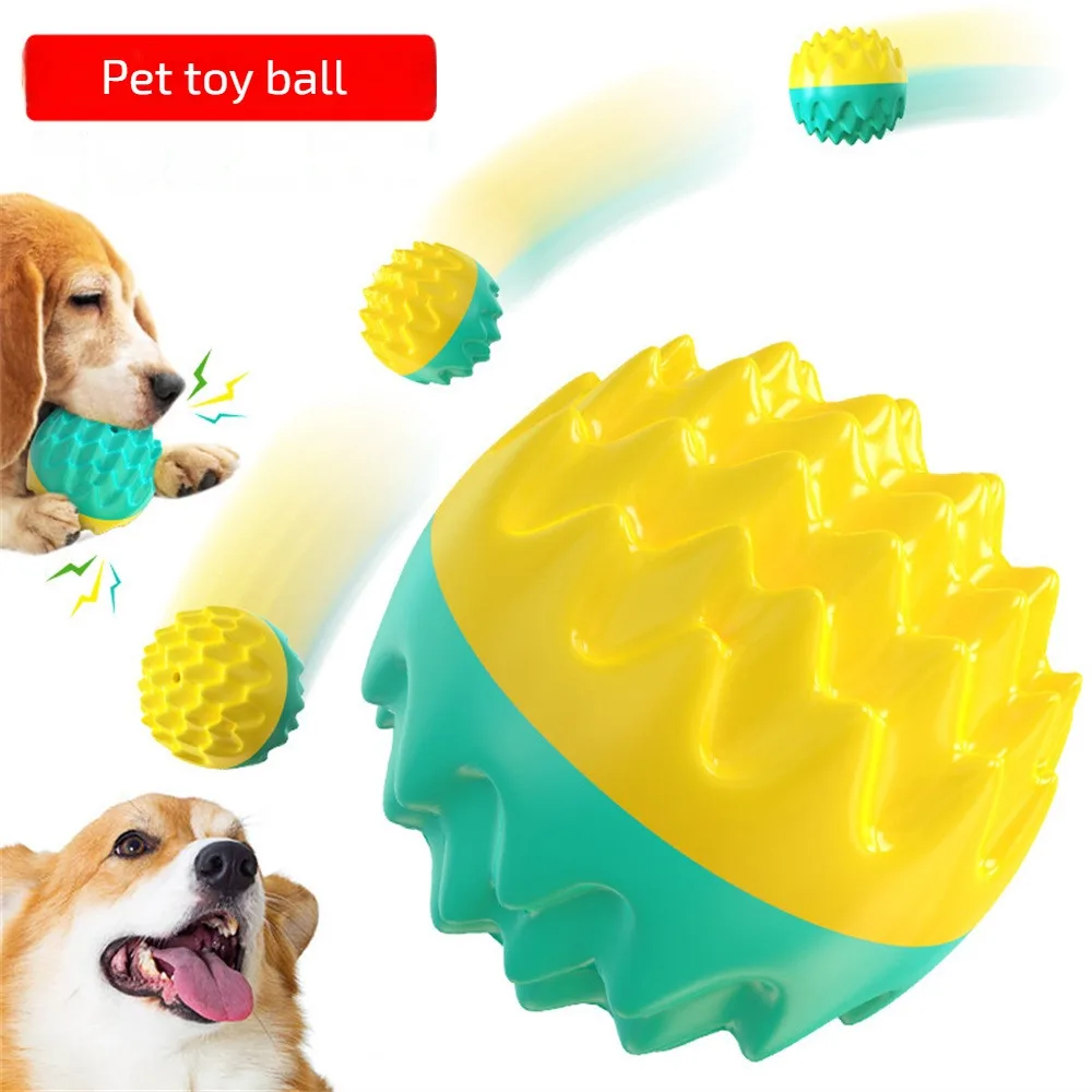 

Molar Ball Sturdy Molar Bump Durable Not Easily Damaged Dog Supplies Dog Training Ball 42g Interesting Voice Dog Toys Dog Ball