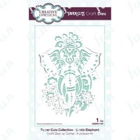 exotic elephant craft metal cutting dies scrapbook diary decoration stencils embossing template diy greeting cards handmade 2022