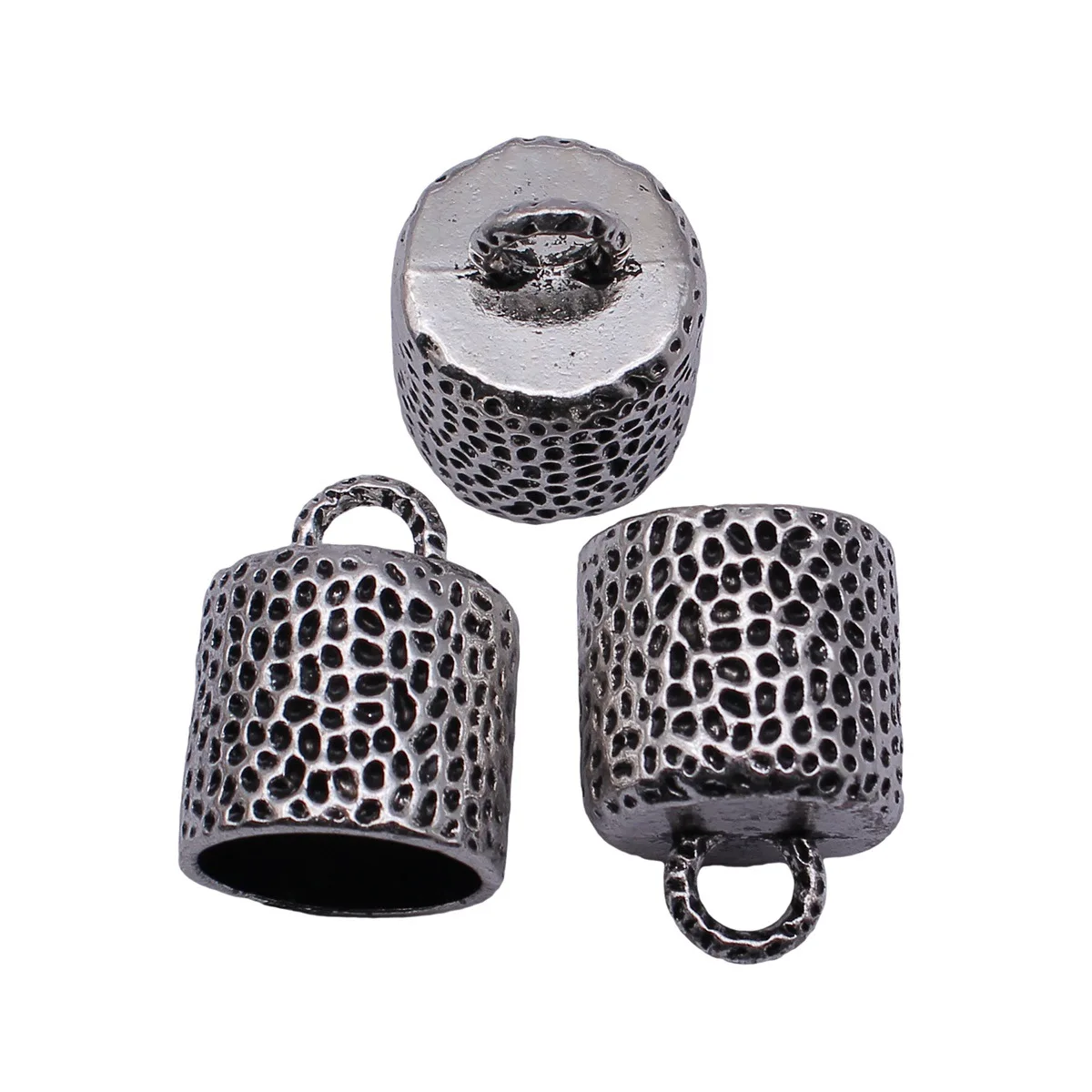 Фото Металлический фиксатор-стопор для шнура с петлями, застежка-пряжка для самостоятельного изготовления кожаных браслетов и ювелирных изделий №4