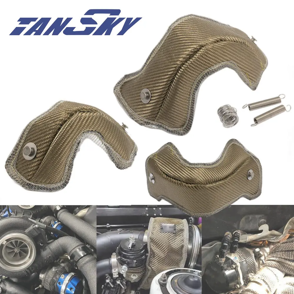

TANSKY Titanium Basalt 38mm 44mm 60mm Wastegate heat shield blanket Turbo Bag Blanket Jacket EPWR2020M
