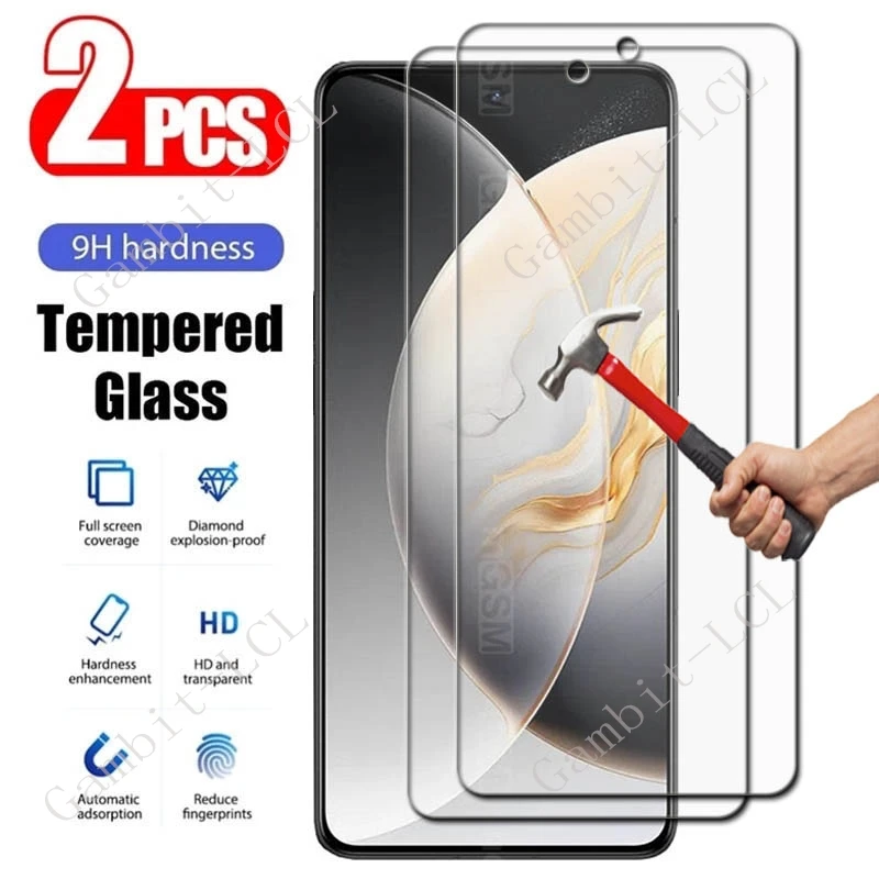Фото 2 шт. для Tecno Camon 30 Premier 5G Pop 9 Pova 6 Neo 4G Spark 20 30 30C Go 1 1S Camon30 Защитная пленка из закаленного стекла №1