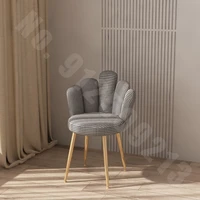 fashion modern makeup stool petal chair net red ins light luxury dressing stool nail art makeup chair backrest chair bedroom
