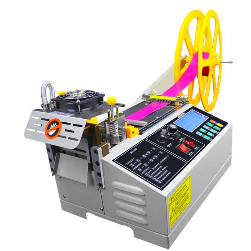 

Automatic cold and hot knife elastic band nylon webbing tape cutting machine