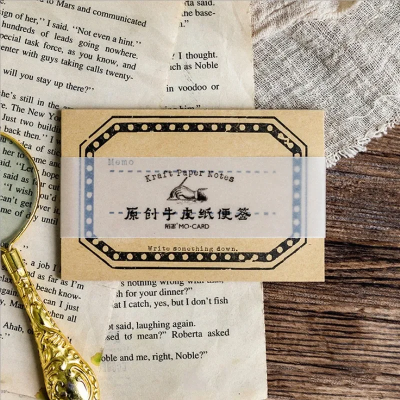 Записная книжка из крафт-бумаги с серной кислотой 65x100 мм 1 упаковка