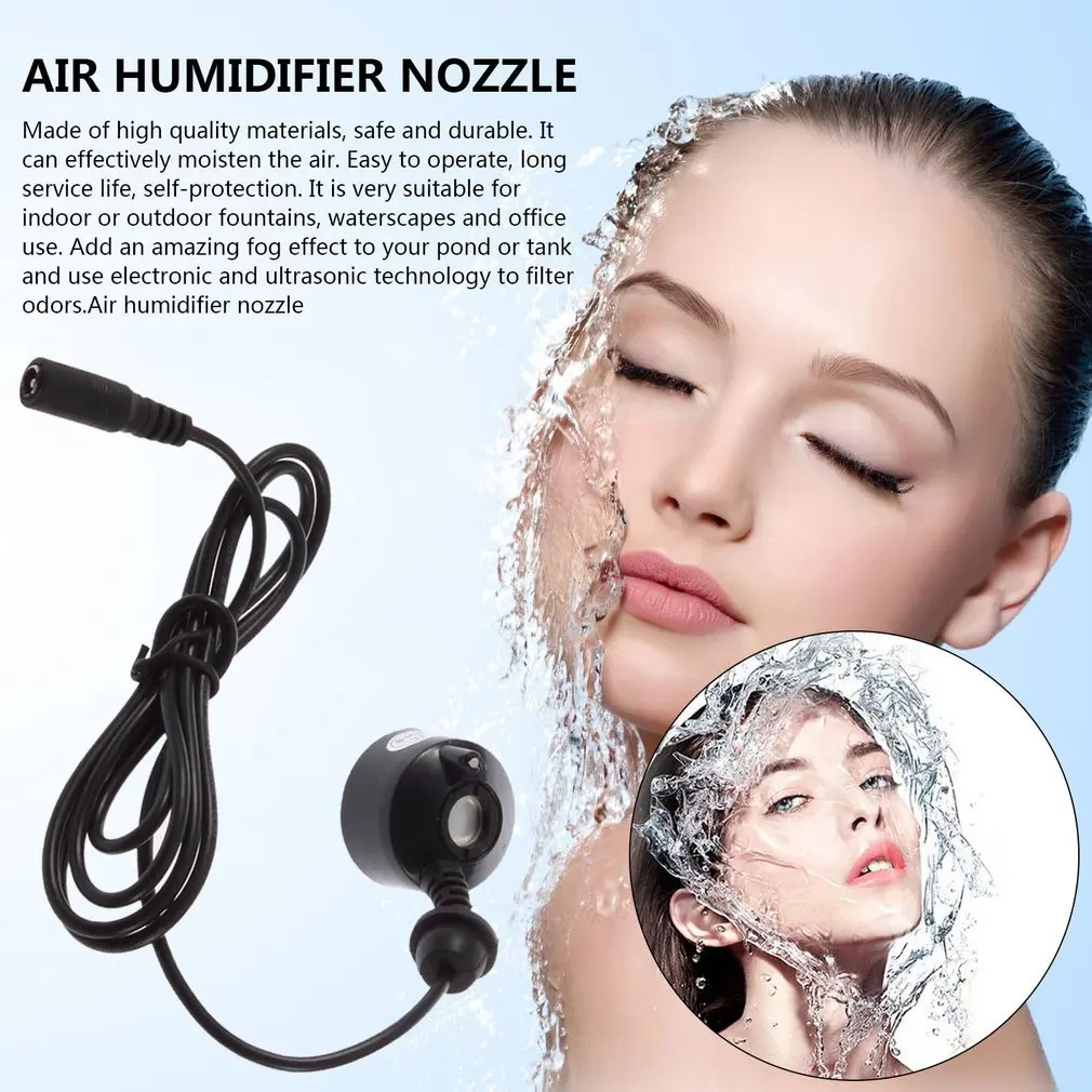 Ultrasonic Mist Maker Water Fountain Pond Atomizer Air Humidifier Nozzle Easy To Operate Garden Sprayer Tool Safe Material