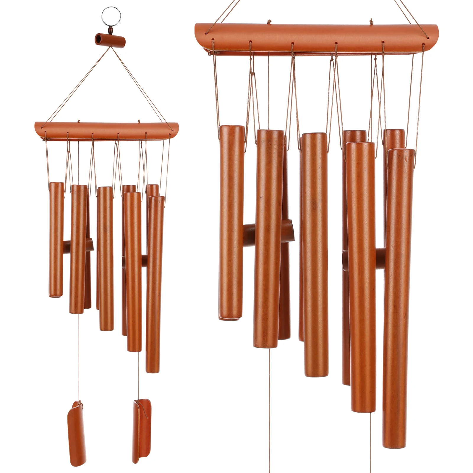 

Wind Chimes Wooden Tube Wind Chime Outdoor Deep Tone Chimes Memorial Wind Chimes For Patio Garden Home Porch Backyard