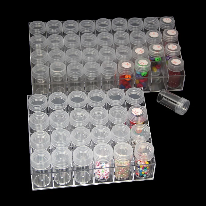 

24/36 Grids Elizabeth Ward Bead Storage Acrylic Storage Box Grid Organization Box