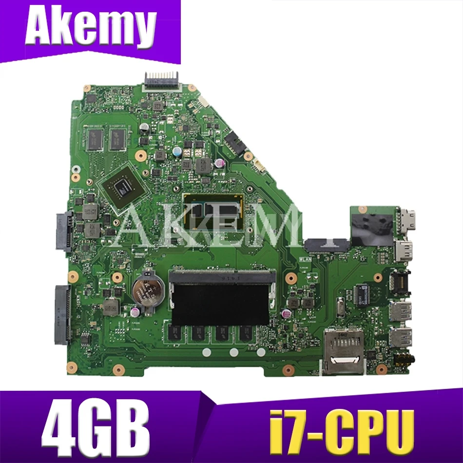 

Материнская плата Akemy X550LN для ноутбука ASUS A550L R510L X550LN X550LD X550L, материнская плата GT840M I7-4510/4500U, 4 Гб